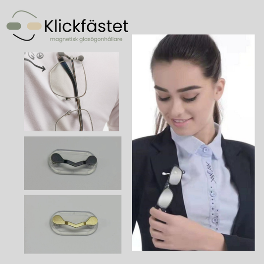 Klickfästet – Magnetisk Glasögonhållare